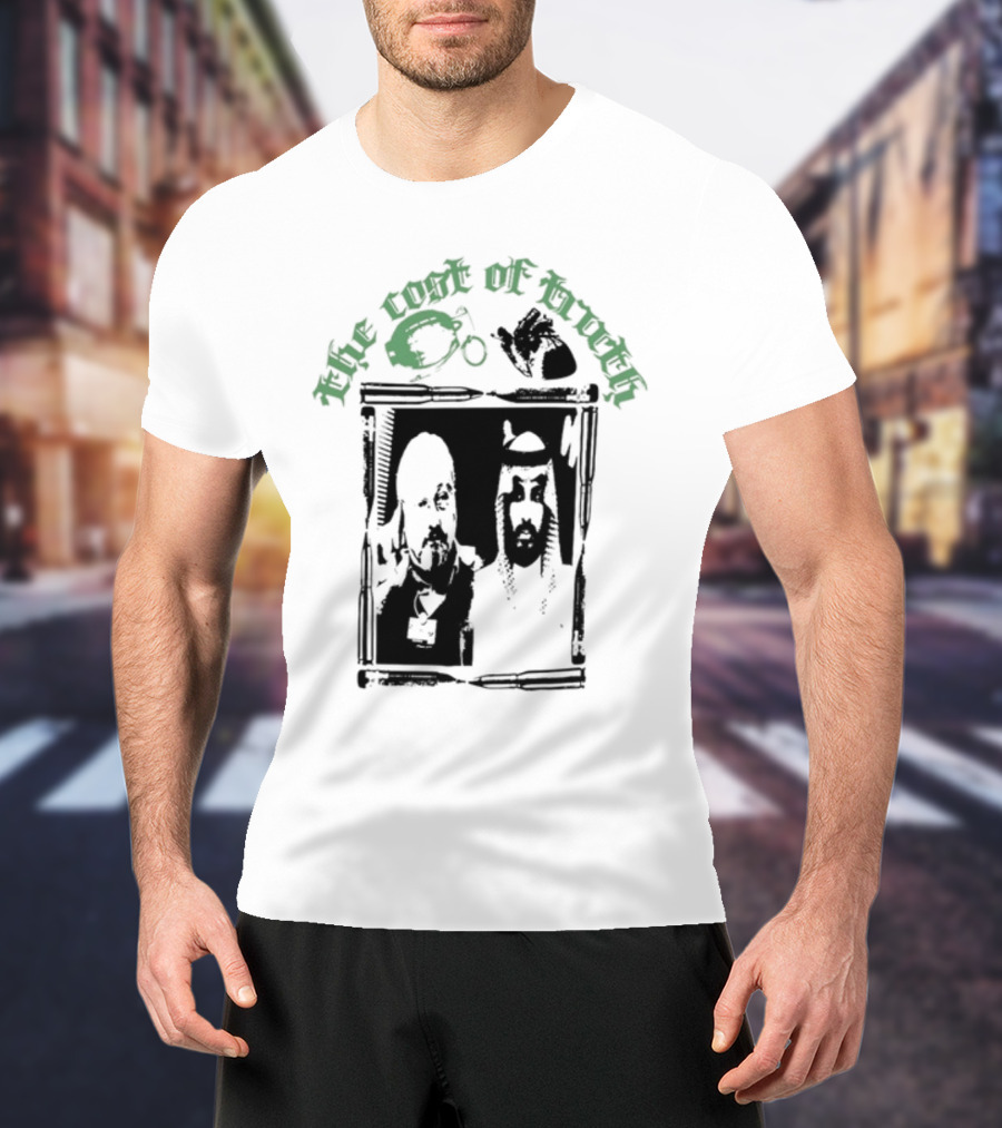 The Cost Of Truth Newspaper Collage T-Shirt