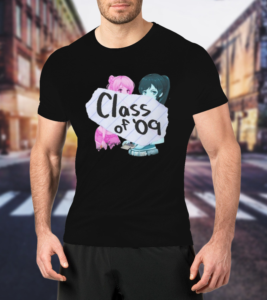 Class Of '09 Elsie Lovelock Color Girl Anime Style Duo T-Shirt
