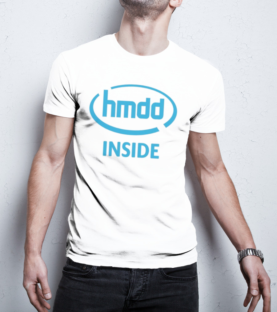 Hmdd Inside Logo Parody Dantebowe Wearing T-Shirt