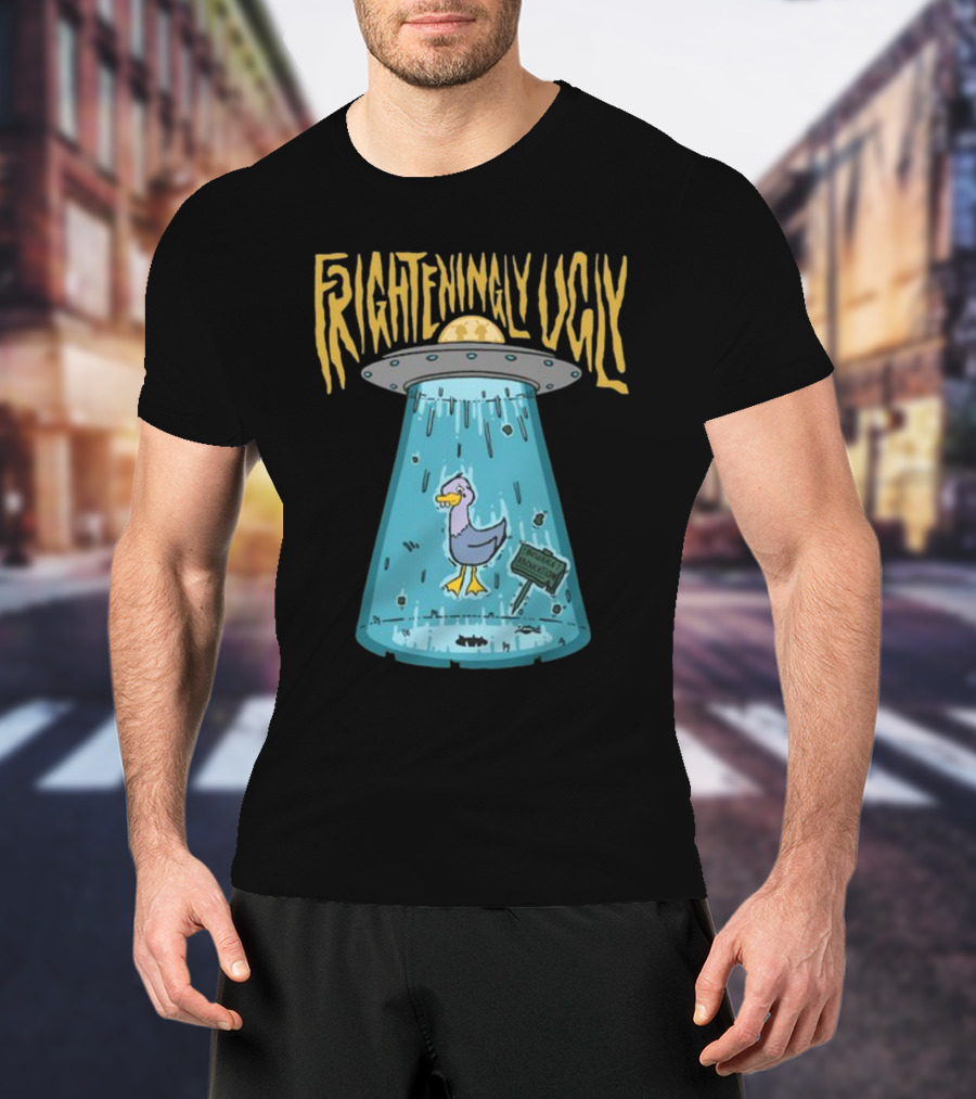 Foyesade Oluokun Frighteningly Ugly UFO Chicken Abduction T-Shirt