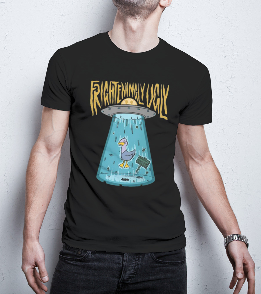 Foyesade Oluokun Frighteningly Ugly UFO Chicken Abduction T-Shirt
