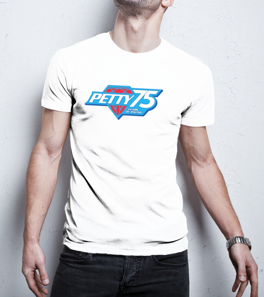 Petty 75 Years Of Racing Diamond T-Shirt