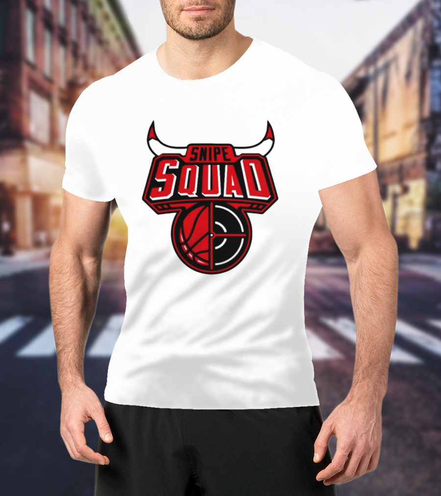 Snipe Squad Bulls Basketball Target T-Shirt