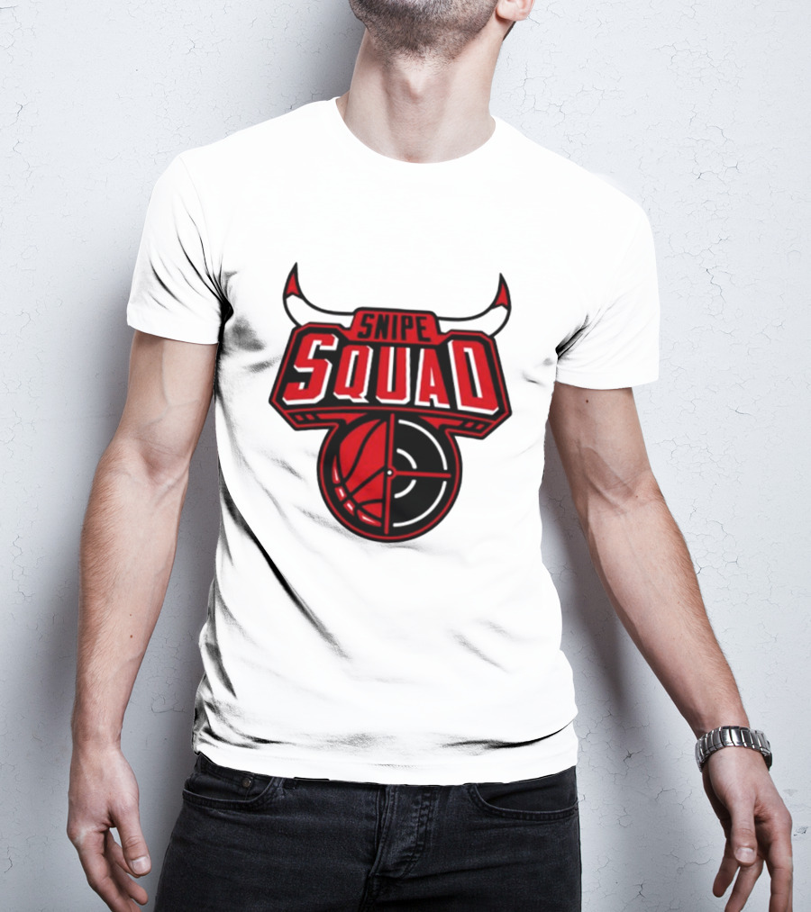 Snipe Squad Bulls Basketball Target T-Shirt
