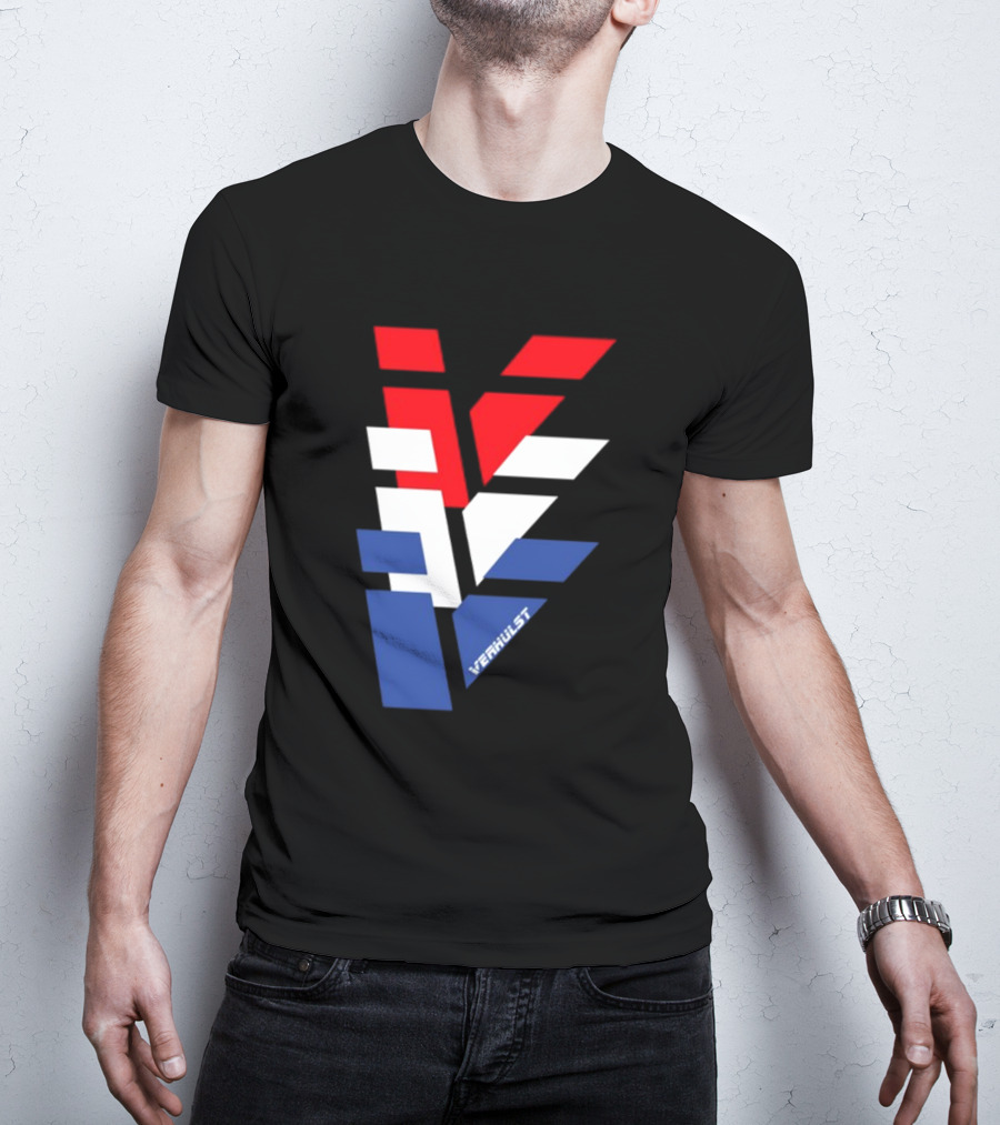 Verhulst V Red White Blue T-Shirt