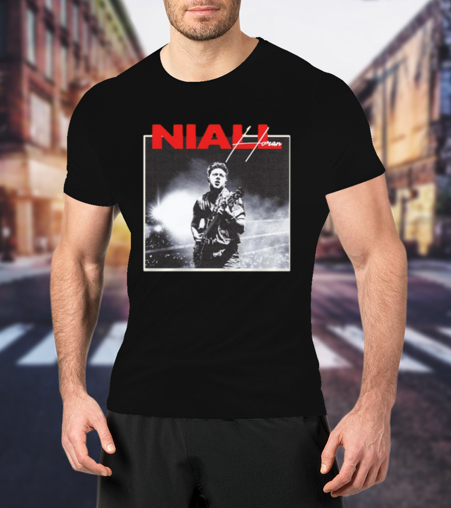 Niall Horan Black And White Concert Performance T-Shirt