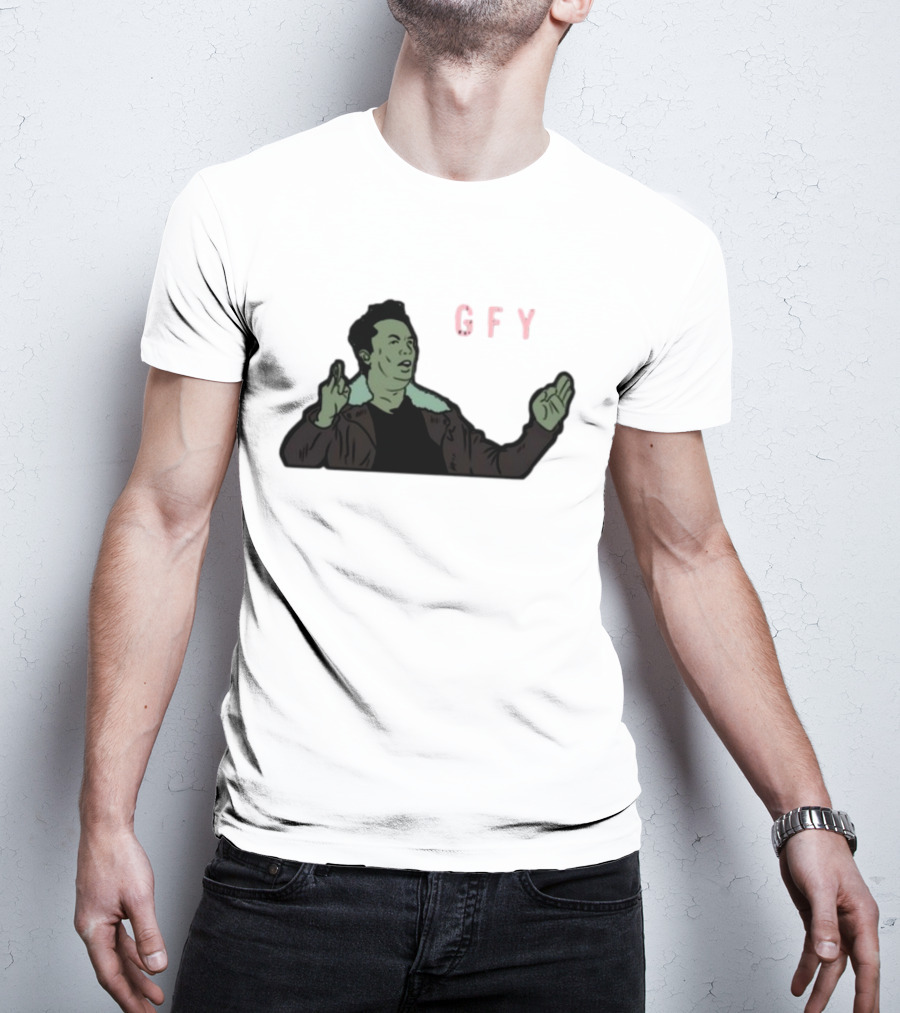 Elon Musk GFY Iconic Gesture Satirical Meme T-Shirt