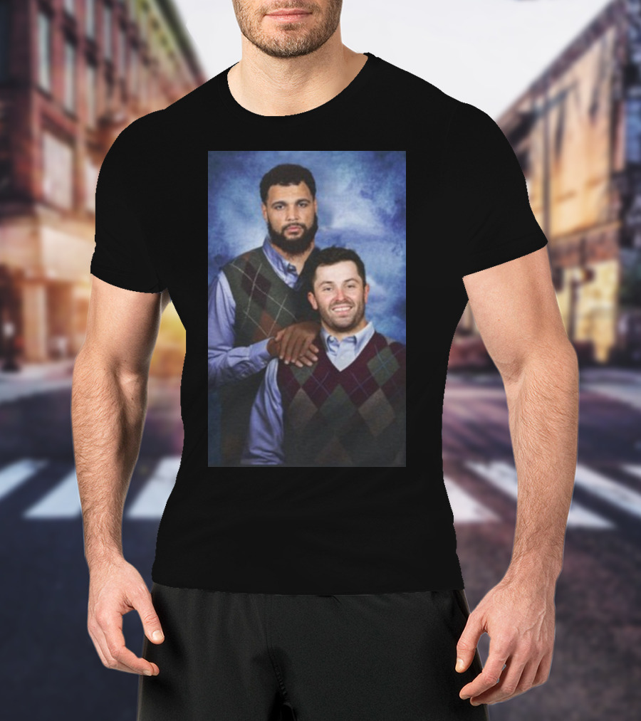 Baker Mayfield And Mike Evans Brothers Family Portrait Sweater Image T-Shirt