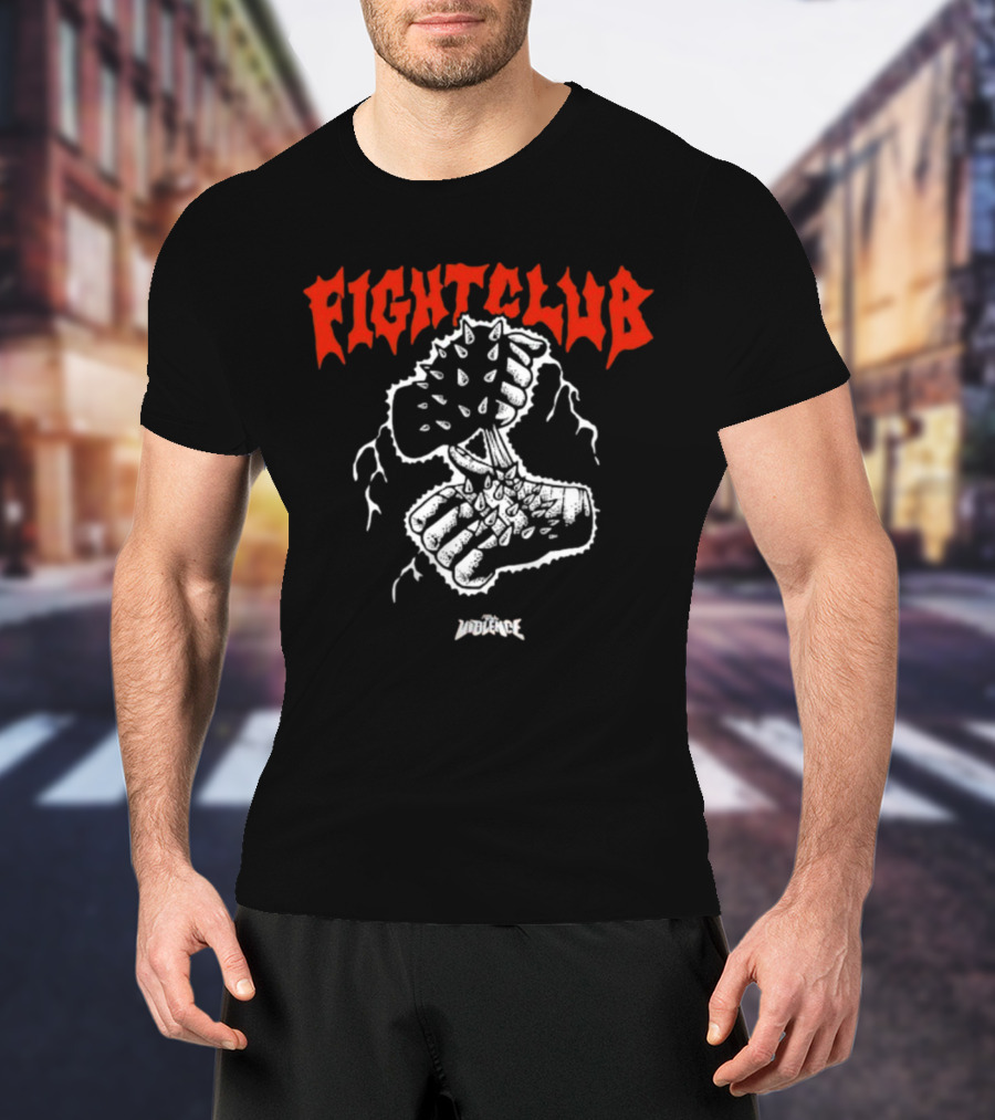 Fight Club Full Violence Spiked Fists T-Shirt