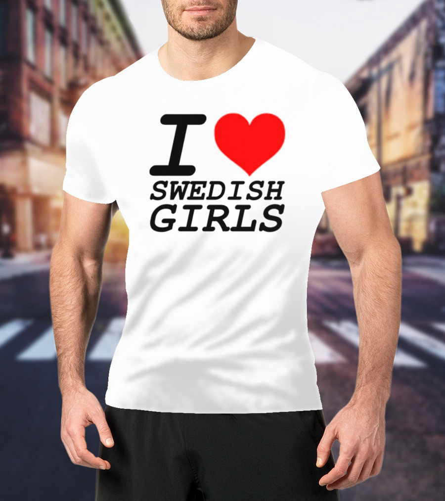 Pippin I Heart Swedish Girls T-Shirt