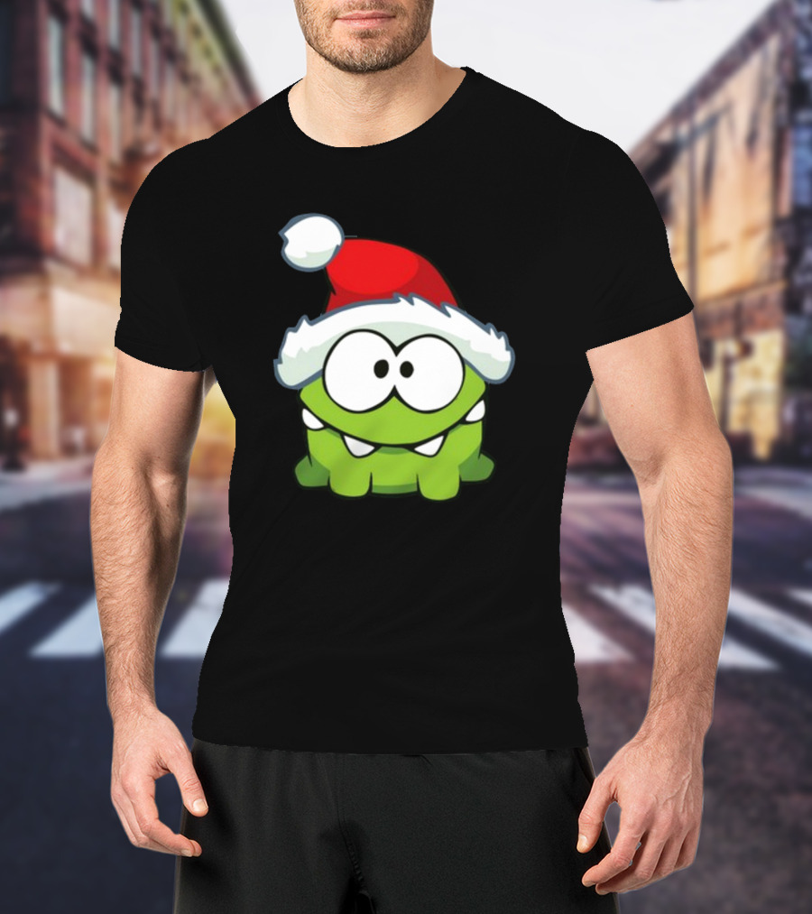 Santa Hat Om Nom T-Shirt