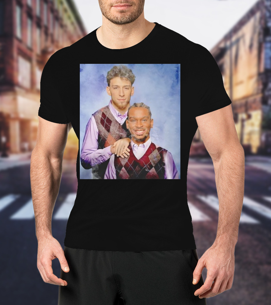 Chet Holmgren Shai Gilgeous Family Portrait Stepbrothers Sweater Look T-Shirt