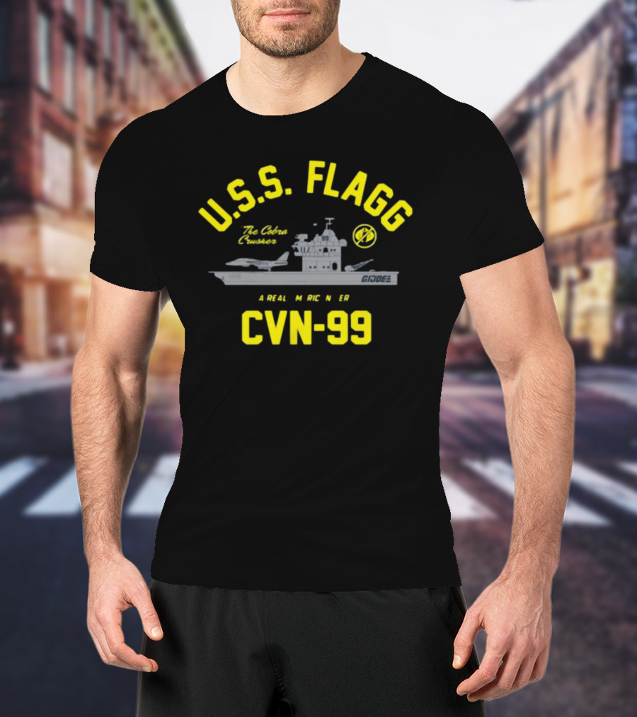 USS Flagg The Cobra Crusher CVN 99 G.I. Joe A Real American Hero T-Shirt