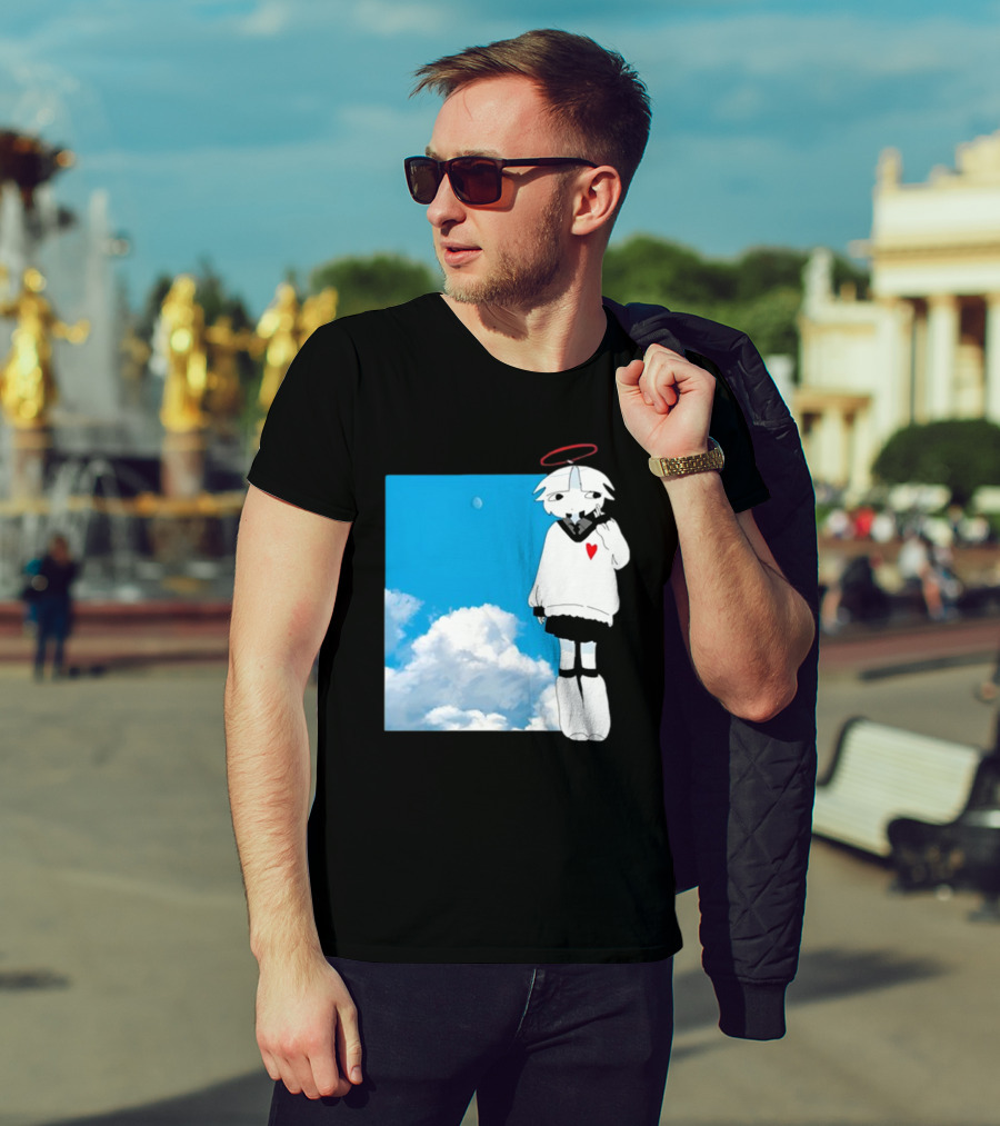 ChewChewer Loving Sky Cute Angel Halo Heart Clouds T-Shirt