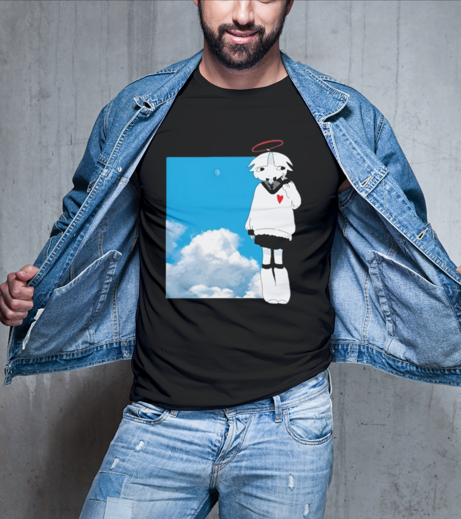 ChewChewer Loving Sky Cute Angel Halo Heart Clouds T-Shirt