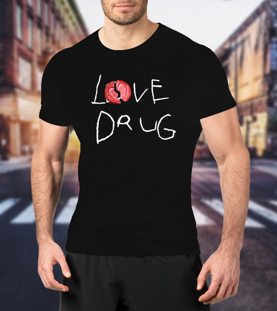 Grindhard Dark Grey Broken Love Drug T-Shirt