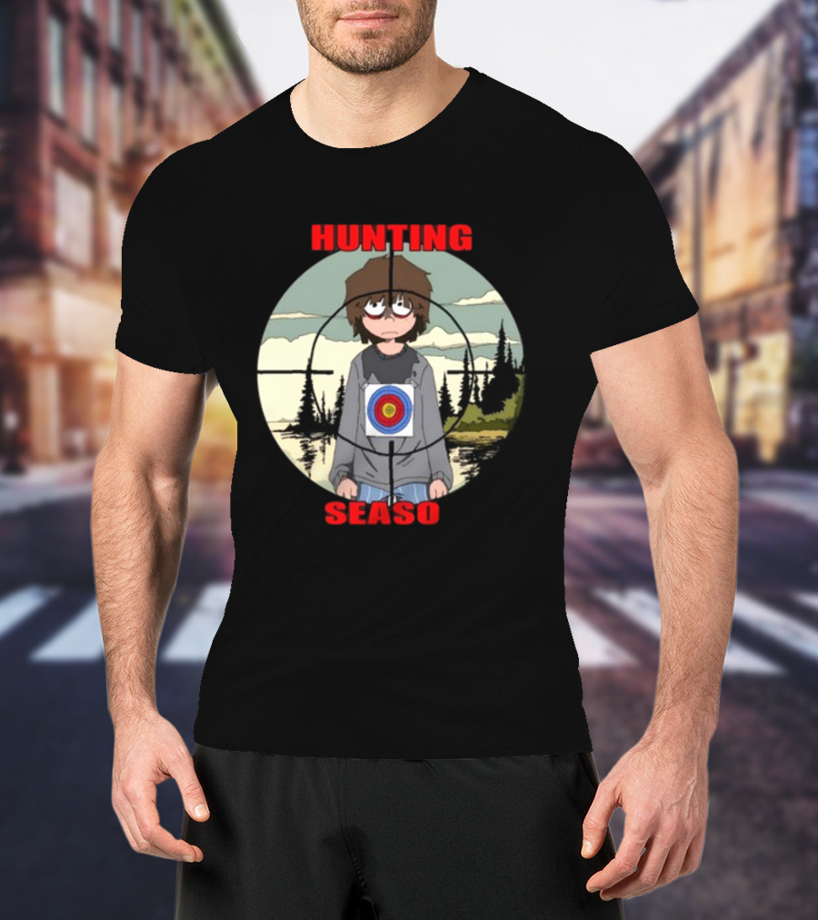 Mr Grill Gangster Hunting Season Crosshair Target Boy T-Shirt