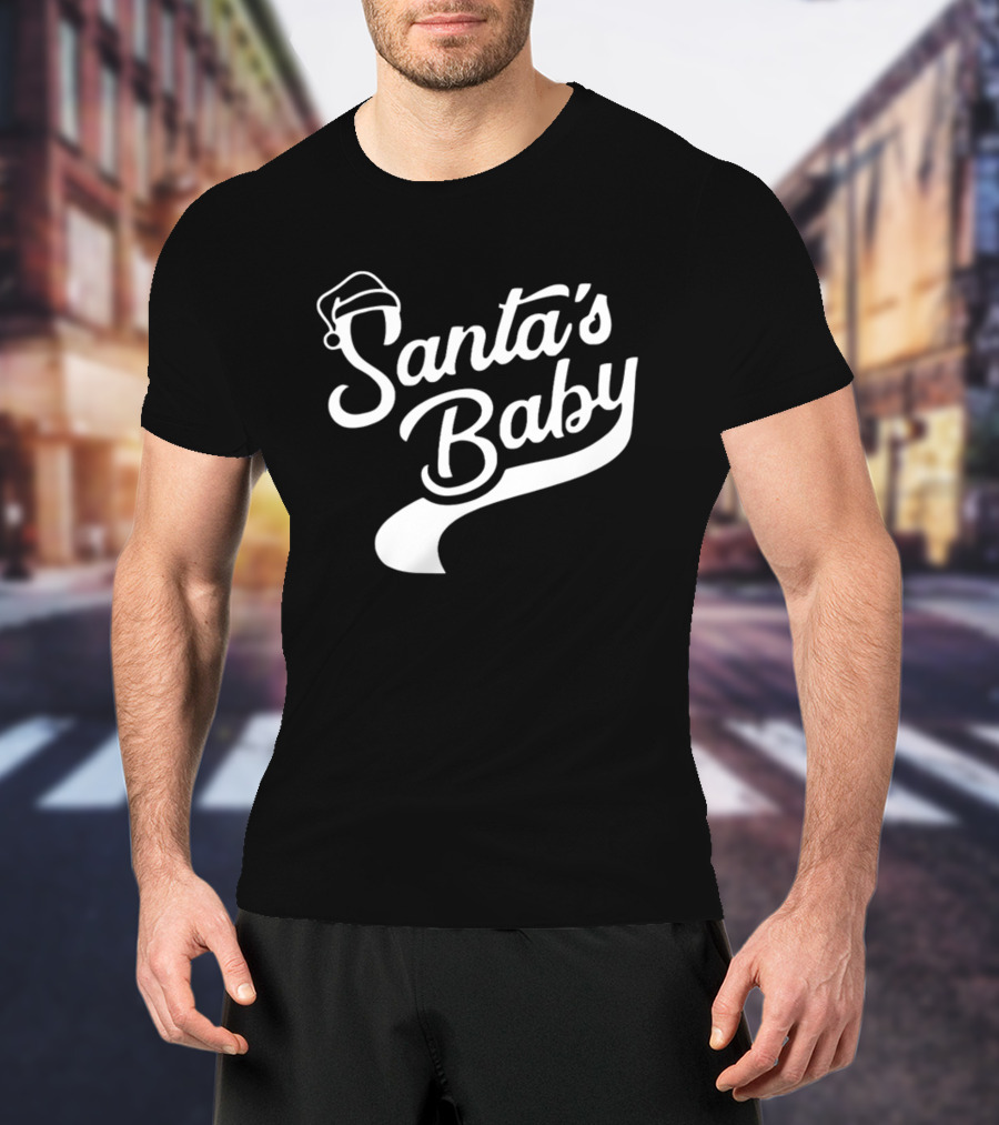 Santa's Baby Santa Hat Holiday Fun T-Shirt