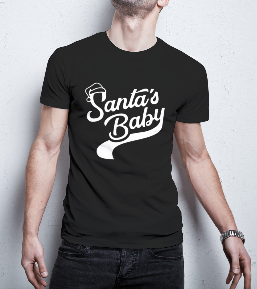 Santa's Baby Santa Hat Holiday Fun T-Shirt