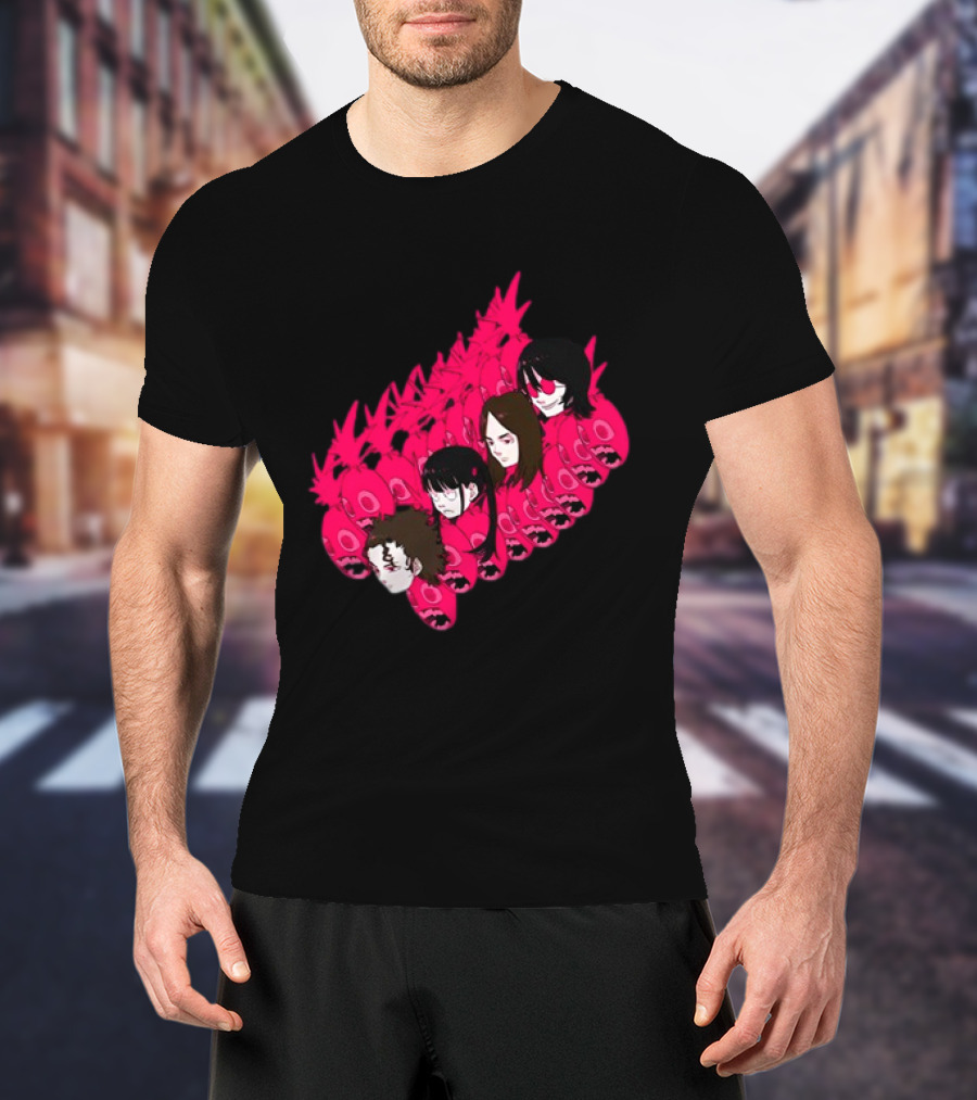 Concert Exclusive Jun Inagawa Pink Monster Characters T-Shirt