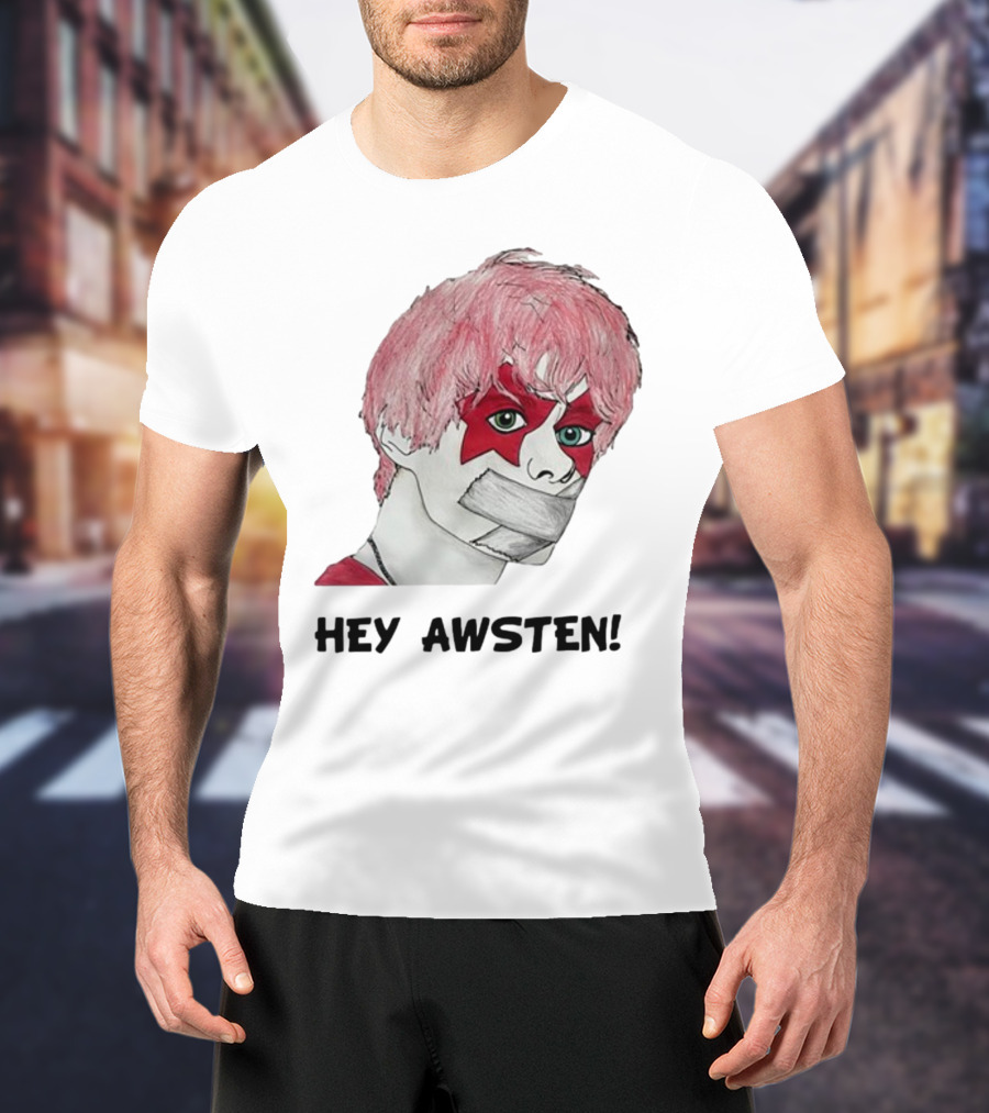 Hey Awsten Are You Gonna Play Sneaking Out Of Heaven Masked Punk T-Shirt