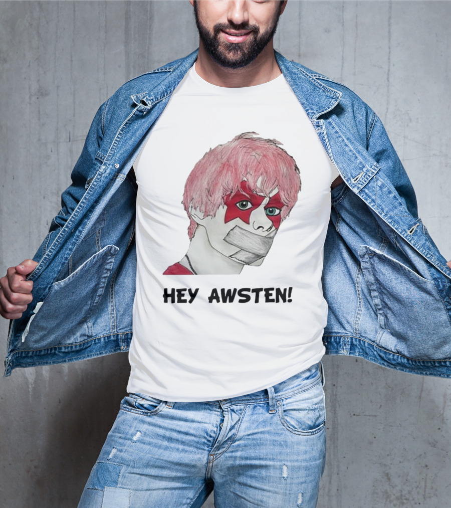 Hey Awsten Are You Gonna Play Sneaking Out Of Heaven Masked Punk T-Shirt
