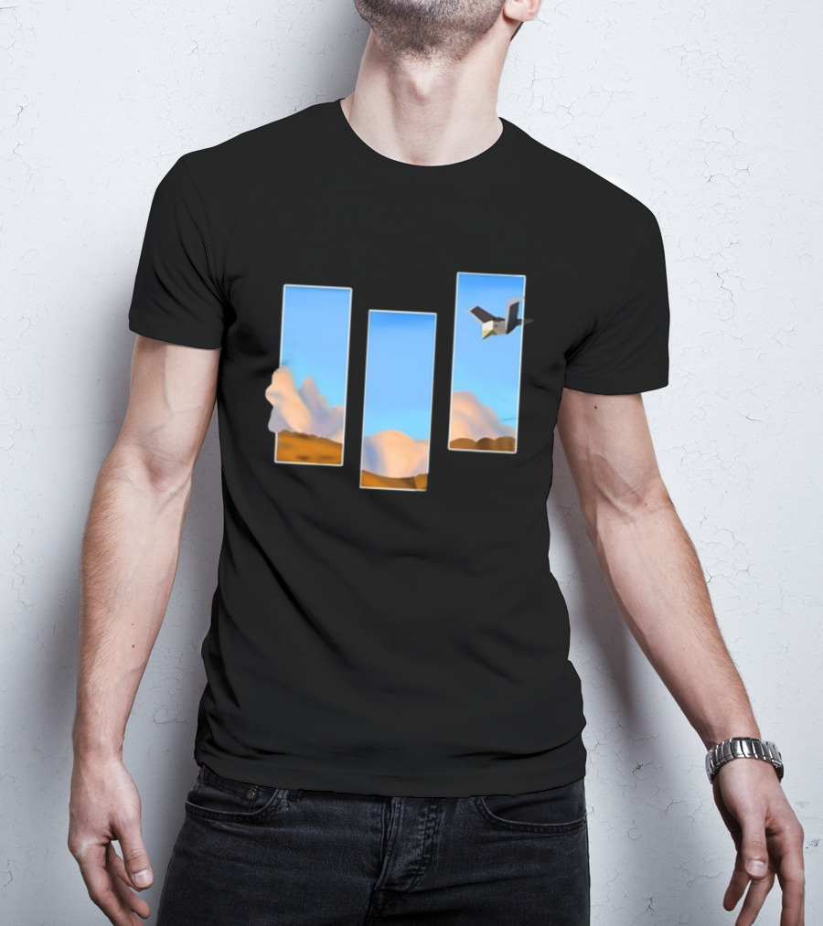 Rae Abroadwaybug Lovejoy Pebble Brain Ep Fanmade Sky And Clouds With Bird T-Shirt