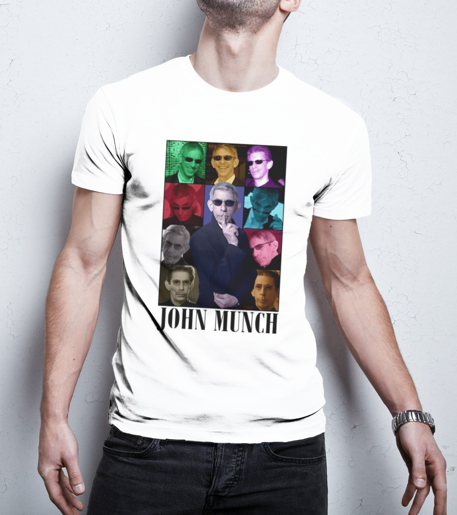 John Munch Multicolor Photo Collage T-Shirt