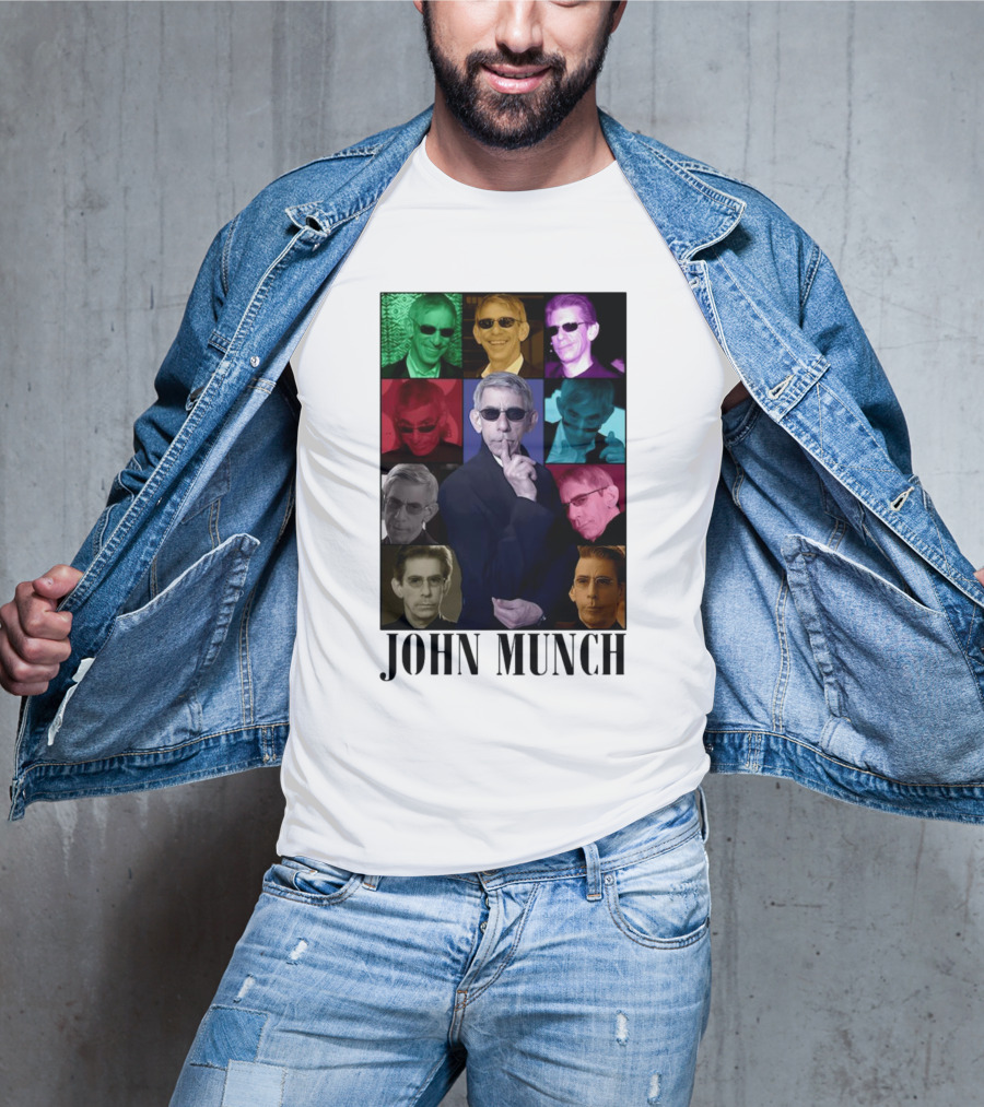John Munch Multicolor Photo Collage T-Shirt