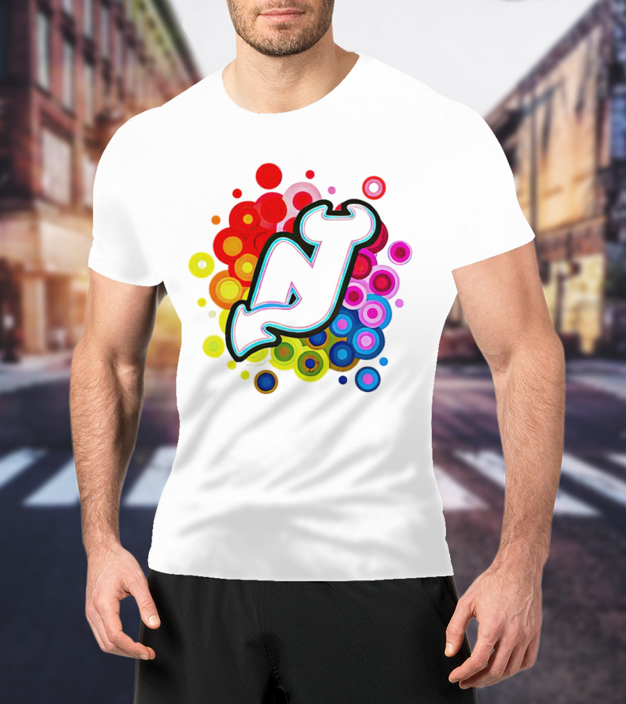 New Jersey Devils Rainbow T-Shirt