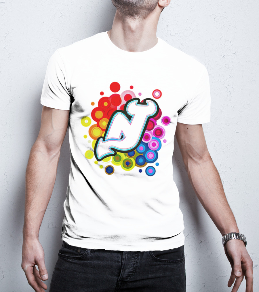 New Jersey Devils Rainbow T-Shirt