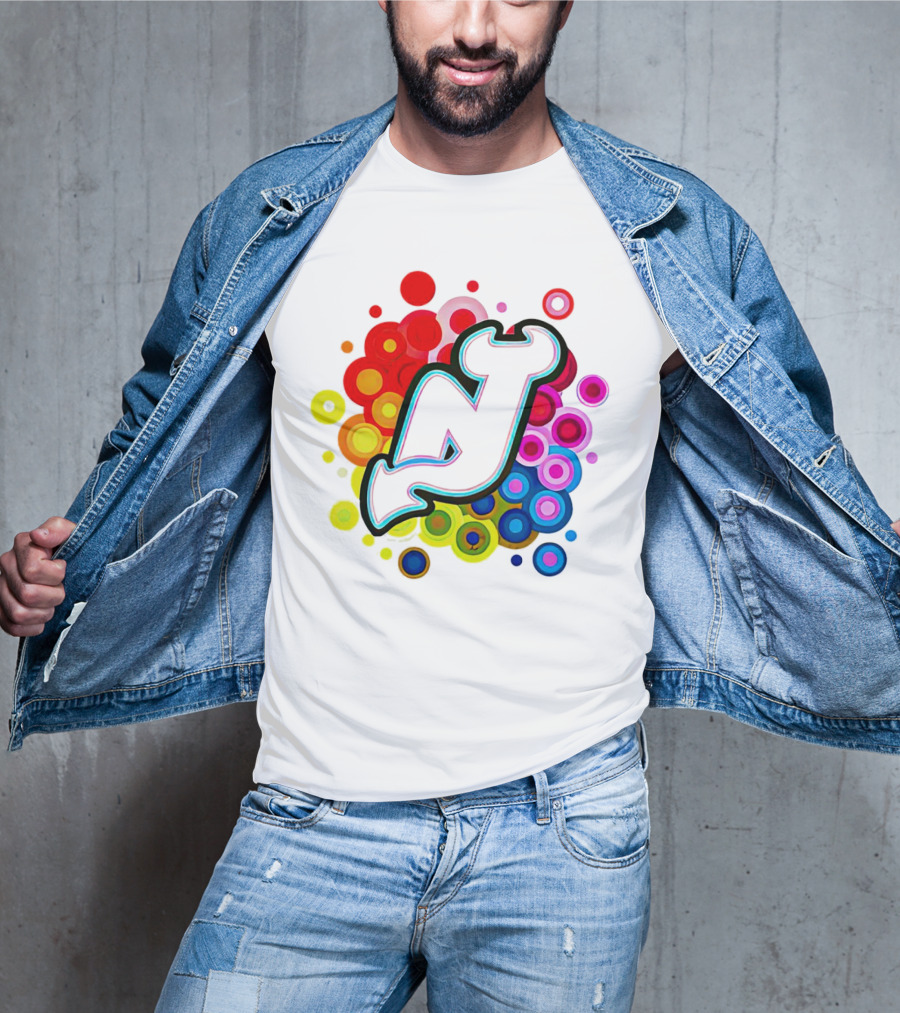 New Jersey Devils Rainbow T-Shirt