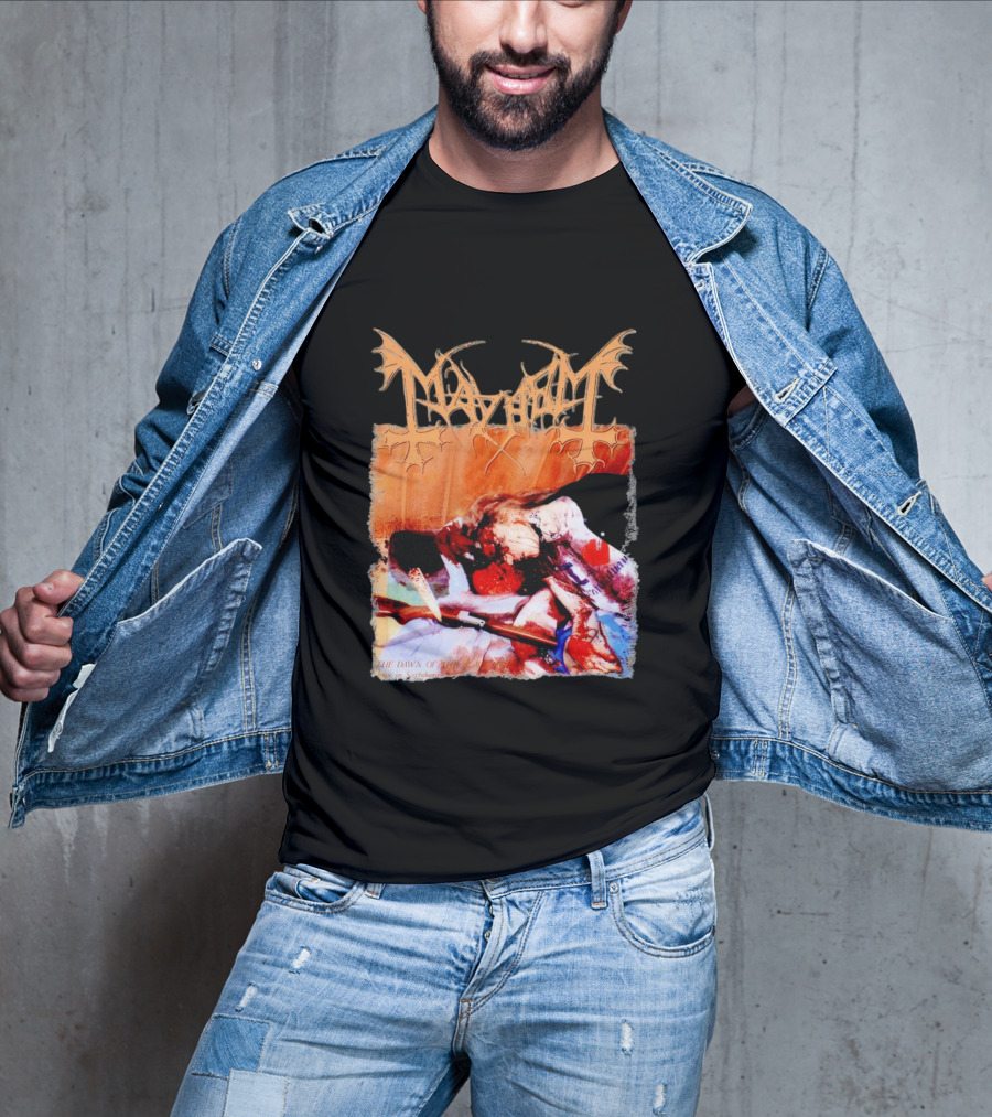 Mayhem Norwegian Black Metal The Dawn Of The Black Hearts T-Shirt