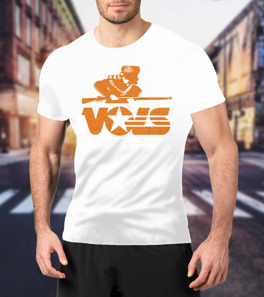 Tennessee Vols Vintage Rifle Star Retro T-Shirt