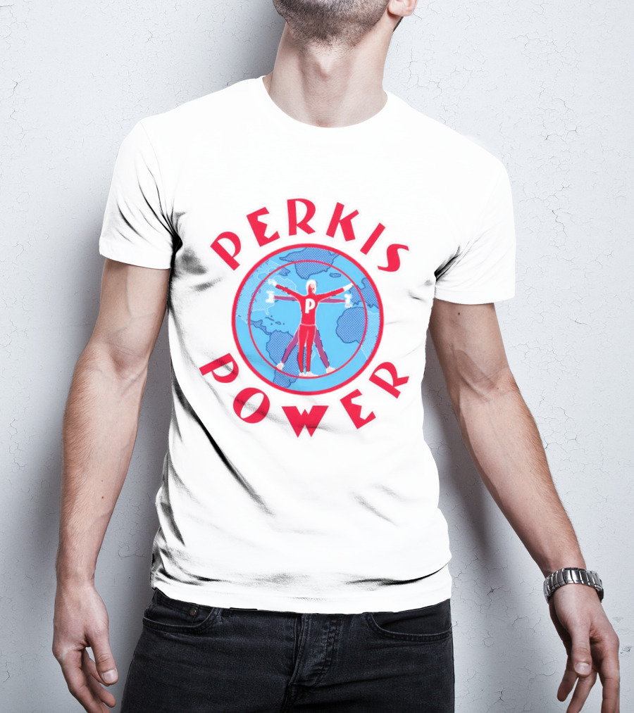 Perkis Power Global Fitness Vitruvian Workout T-Shirt