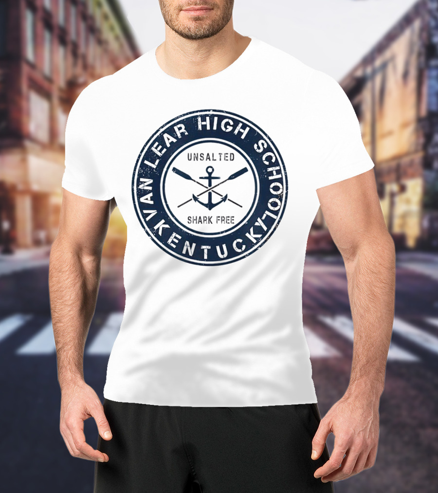 Van Lear High School Kentucky Unsalted Shark Free Anchor And Paddles T-Shirt