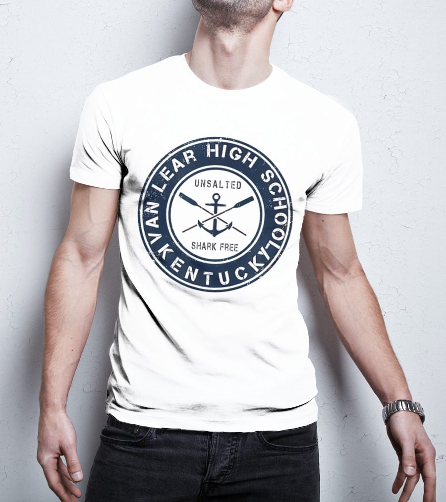 Van Lear High School Kentucky Unsalted Shark Free Anchor And Paddles T-Shirt