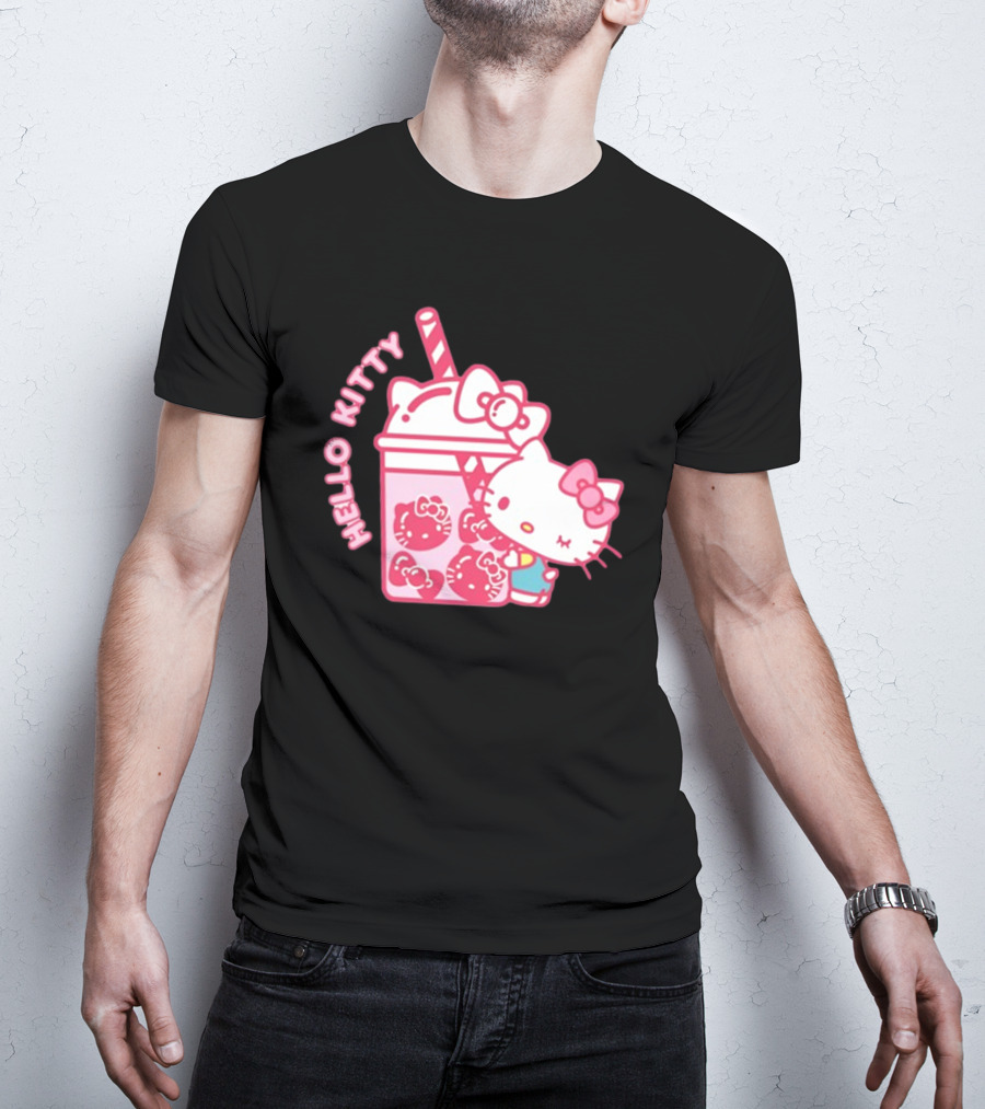 Hello Kitty Bubble Tea Drink Cute T-Shirt