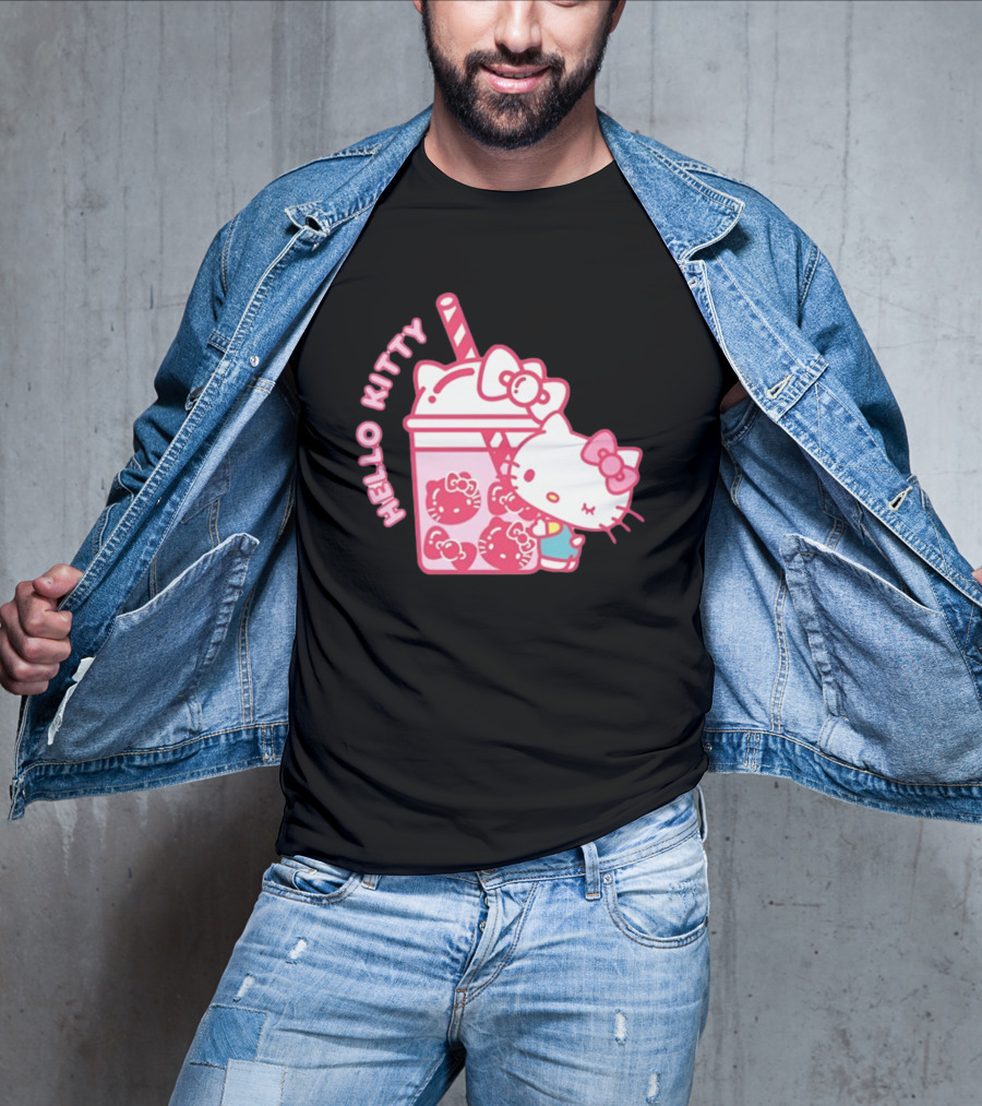 Hello Kitty Bubble Tea Drink Cute T-Shirt