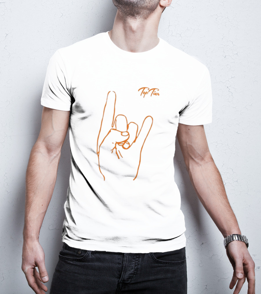 Top Tier Texas Hand Gesture Line T-Shirt