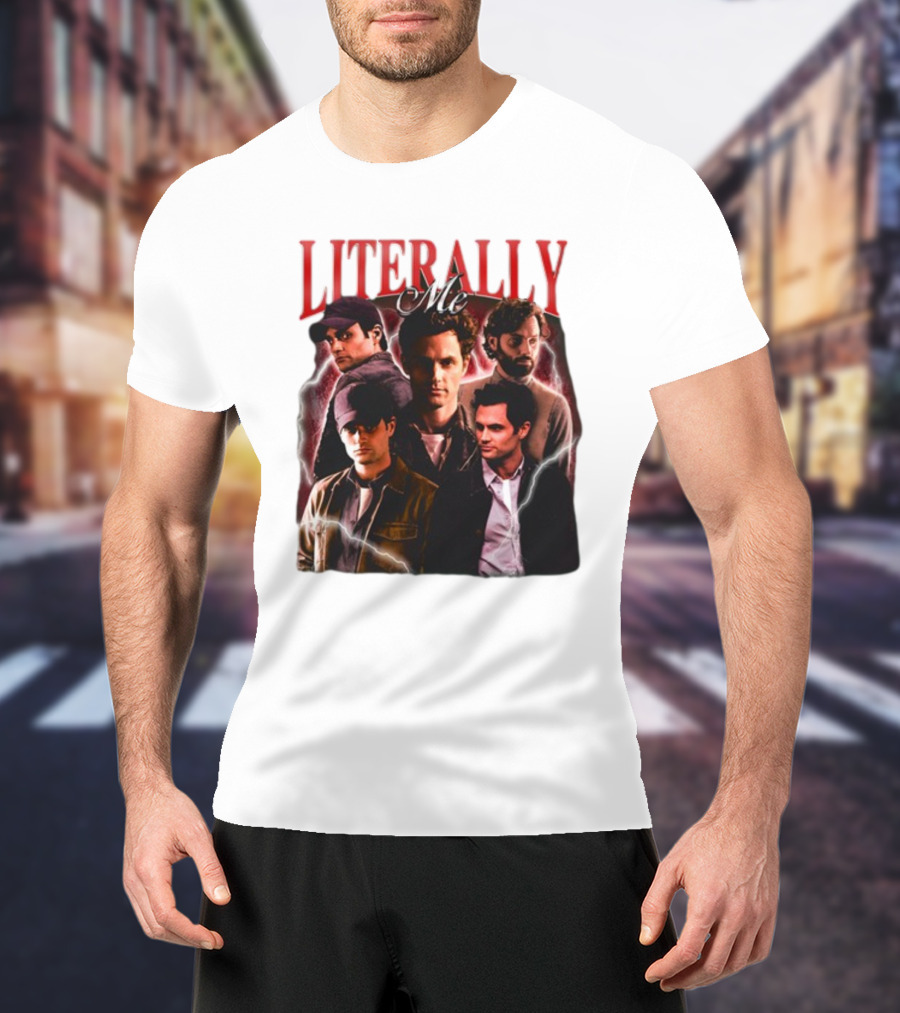 Notsafeforwear Joe Goldberg Literally Me Collage T-Shirt