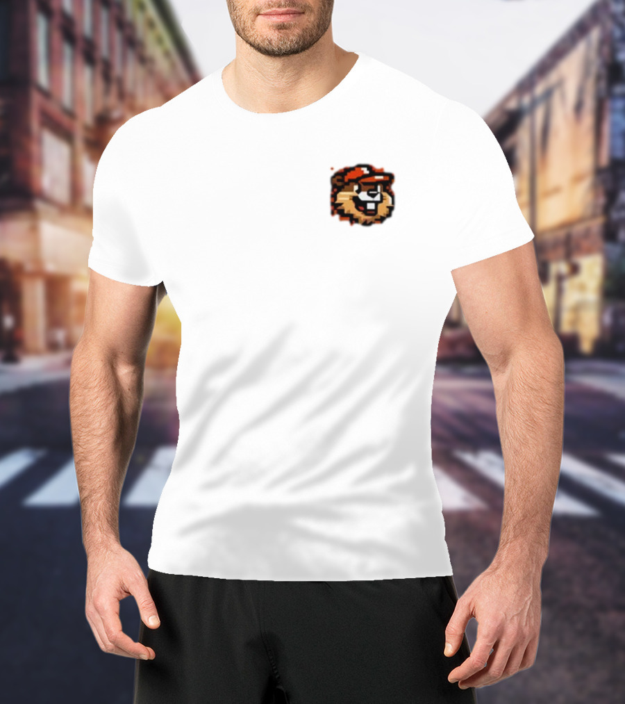 Digital Dam The Pac 2 Oregon State Beaver Retro Pixel T-Shirt