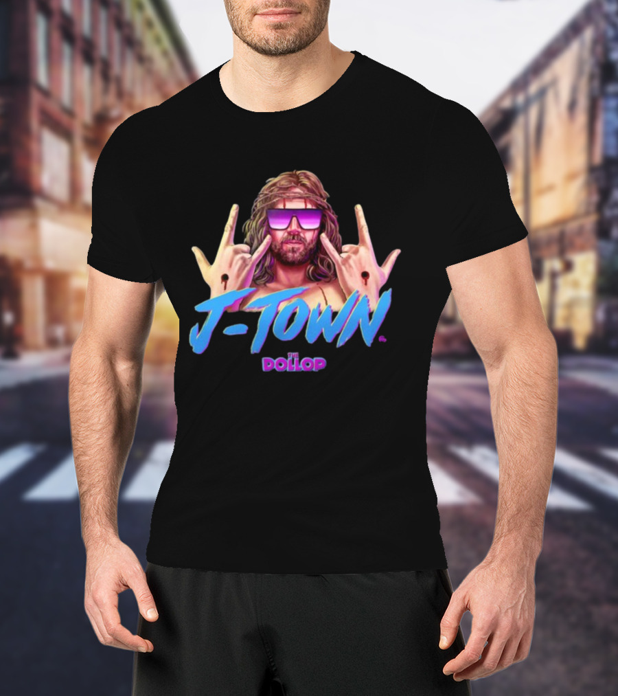 J Town The Dollop Retro Style Graphic By Jamesfosdike T-Shirt