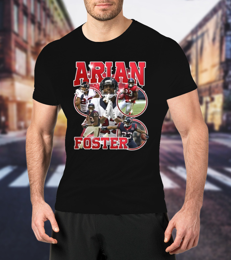 Vintagehouston Arian Foster Football Highlights Sports Star T-Shirt
