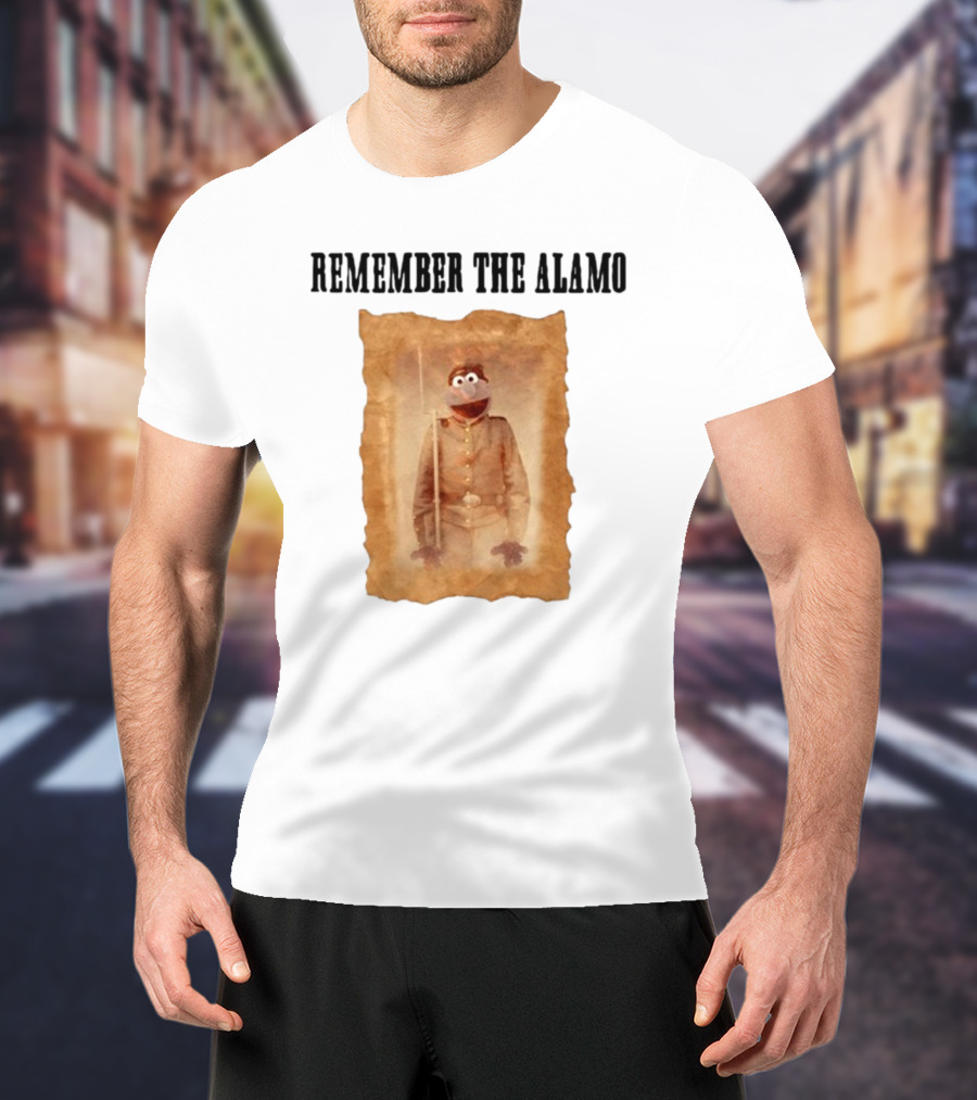 Lucca International Remember The Alamo Historical Muppet Soldier T-Shirt