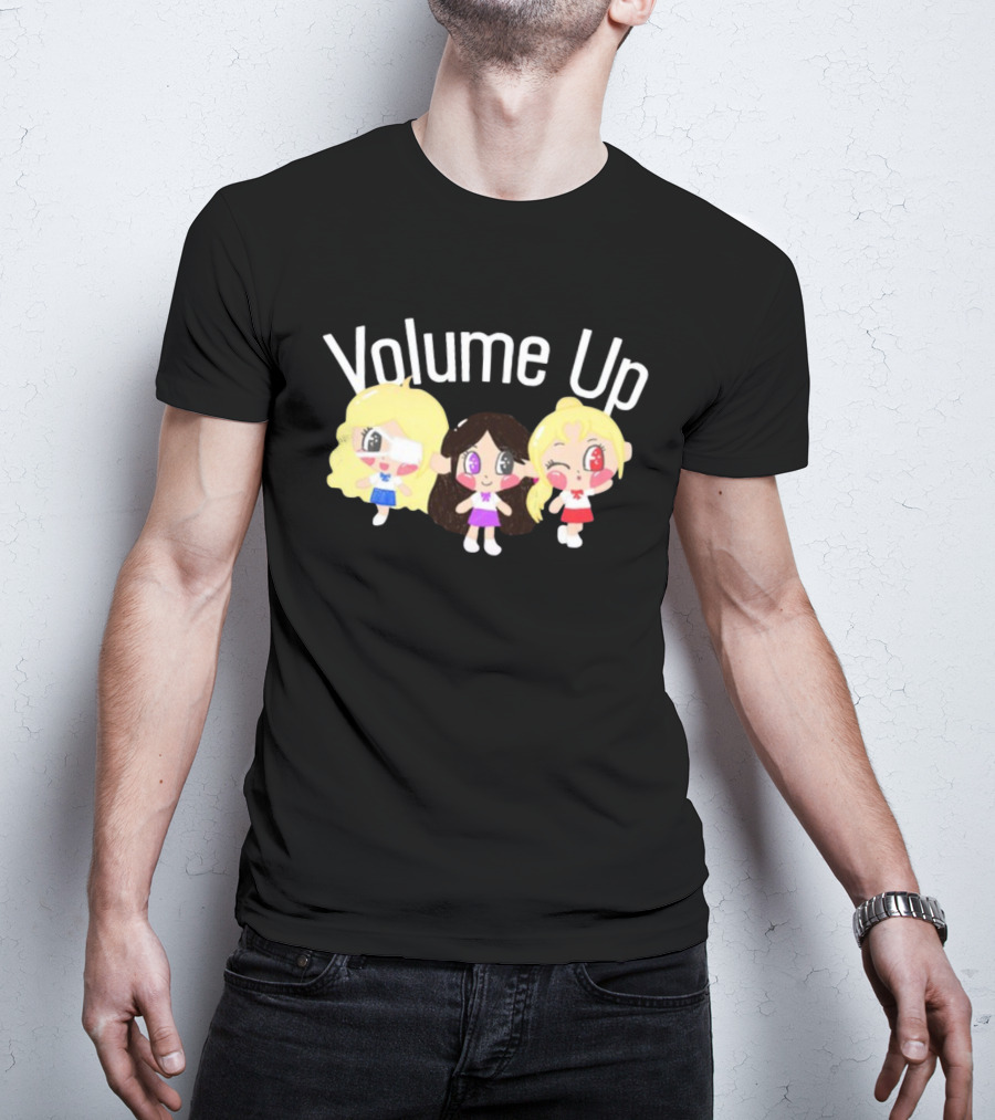 Volume Up Cute Cartoon Trio T-Shirt