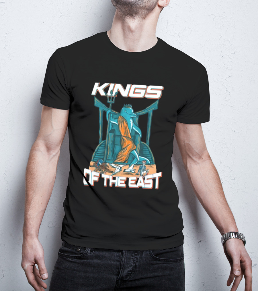 Nickysmokess Miami Dolphins Kings Of The East T-Shirt