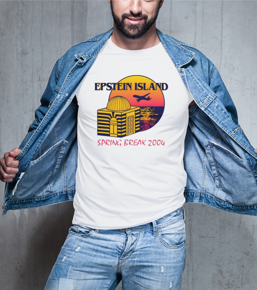 Shitheadsteve Epstein Island Airplane Dome Sunset Spring Break 2004 T-Shirt