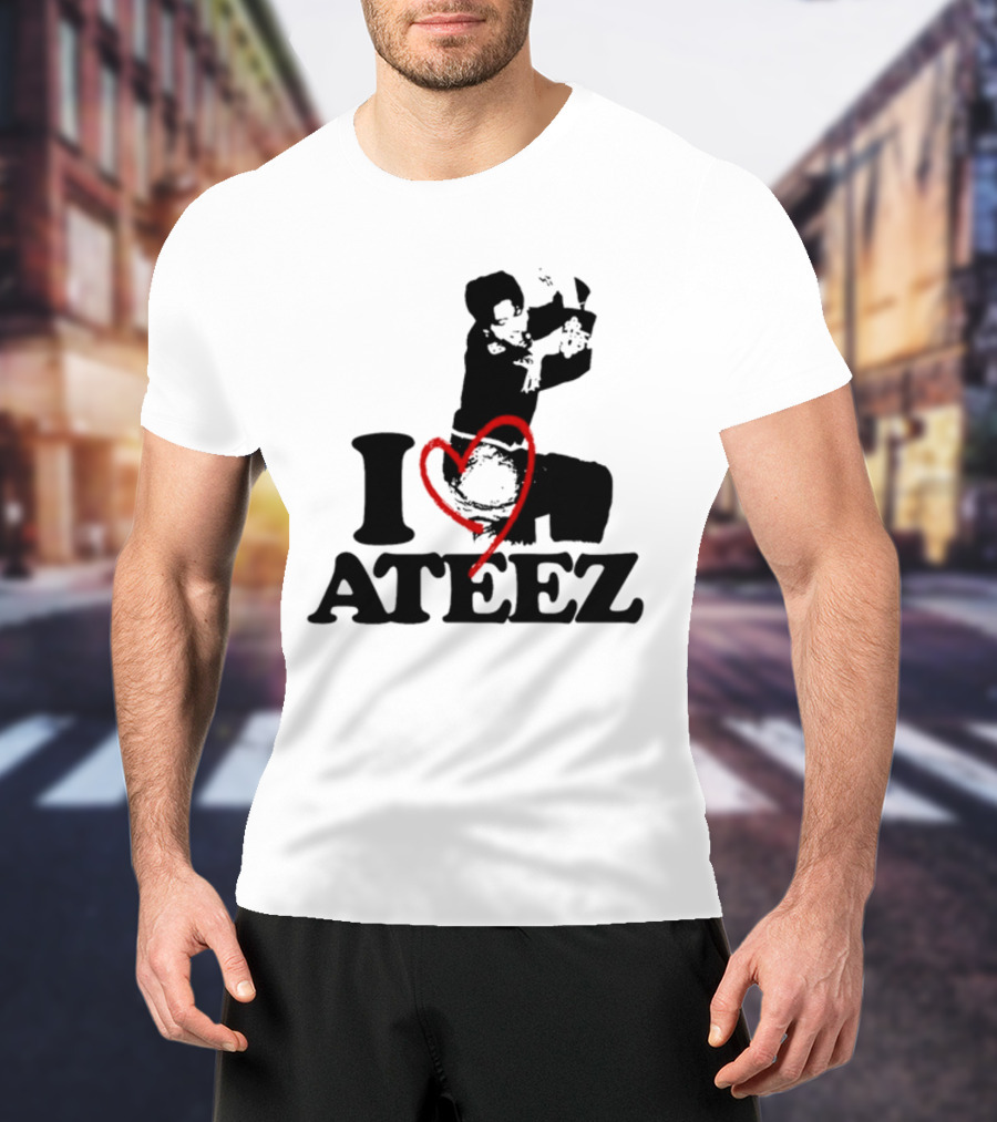 Wooyoung Love Ateez I Heart T-Shirt
