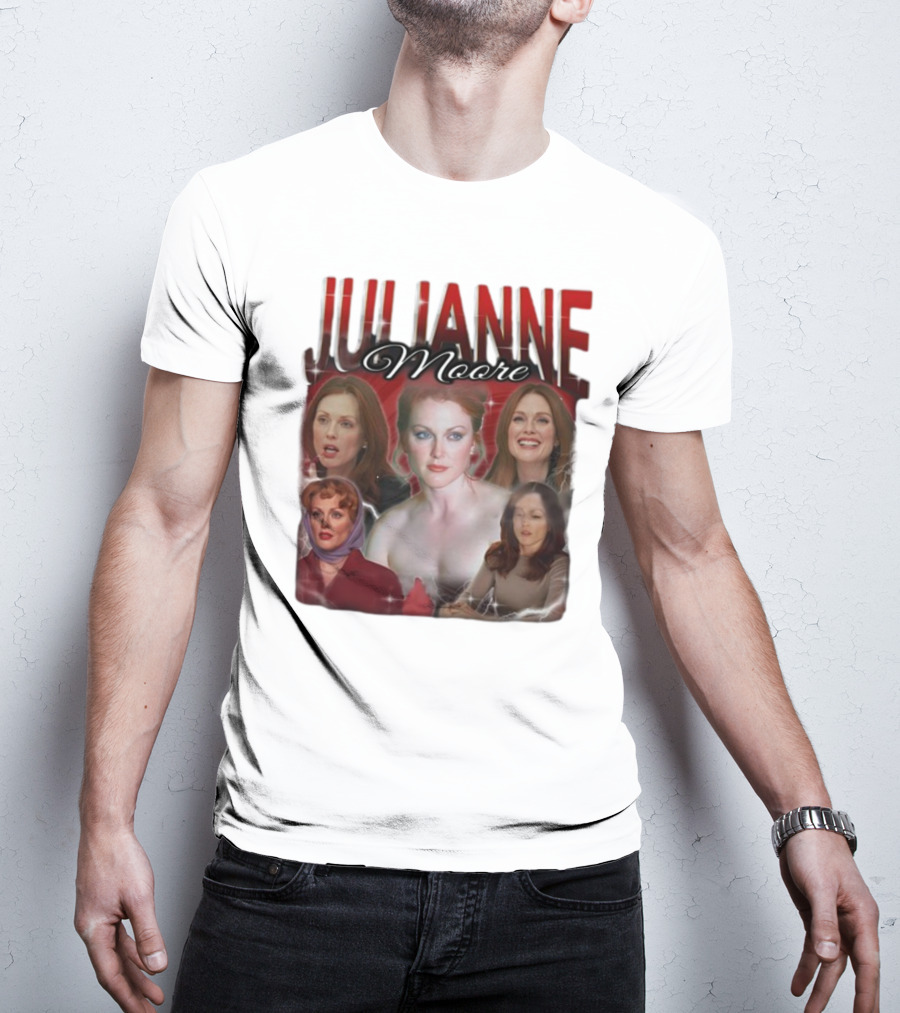 Cravemedia Julianne Moore Multi-Image Collage T-Shirt